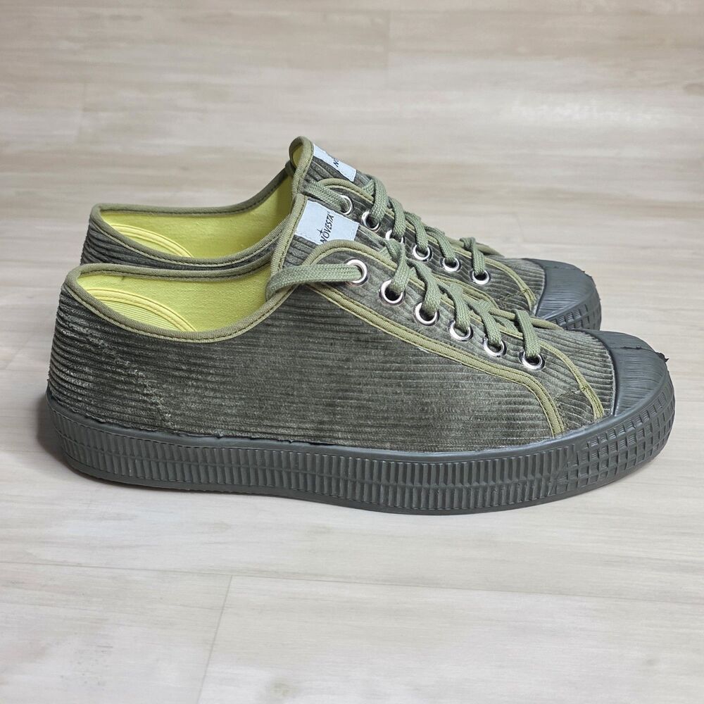 Novesta x J Crew Star Master Green Corduroy Sneakers Shoes Men's Size‎ 11.5